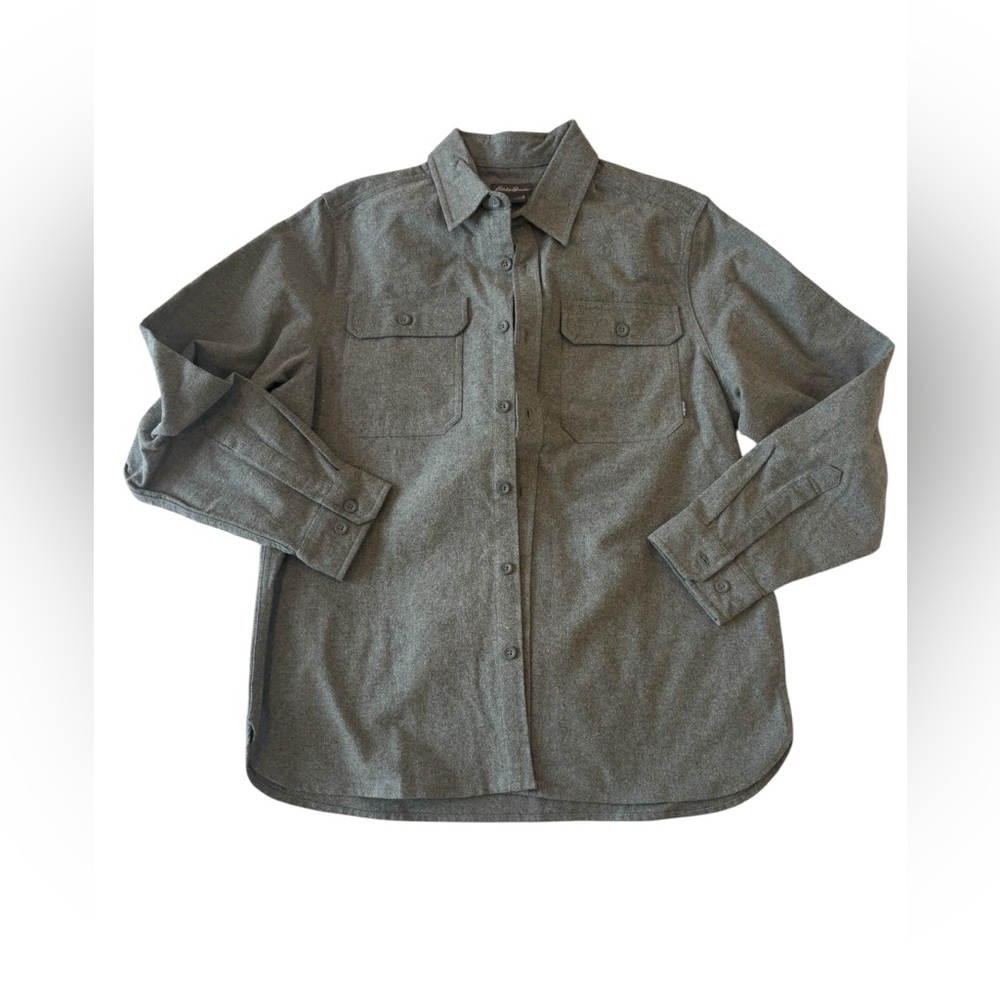 Eddie Bauer Gray Men's  Flannel Shirt